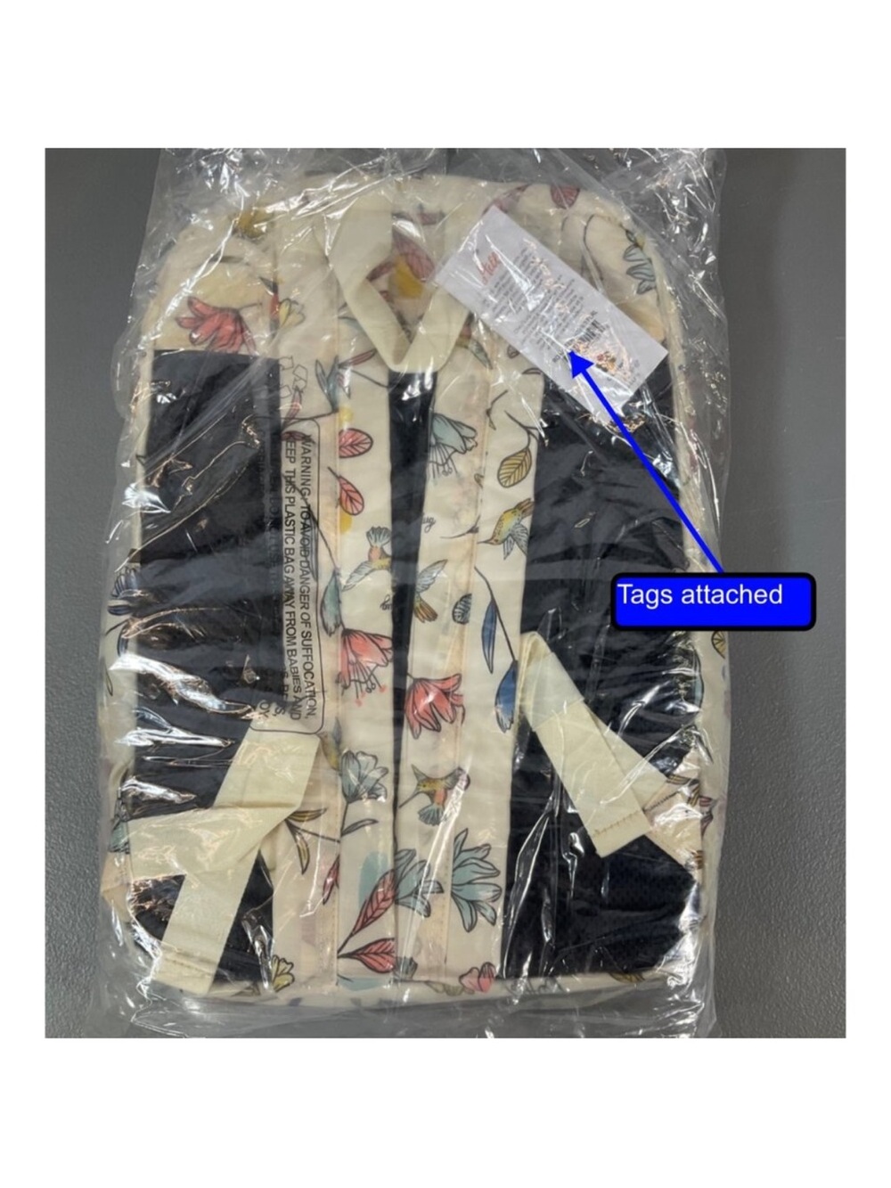 Lug Roadster Backpack NWT Hummingbird Floral - Picture 3 of 5